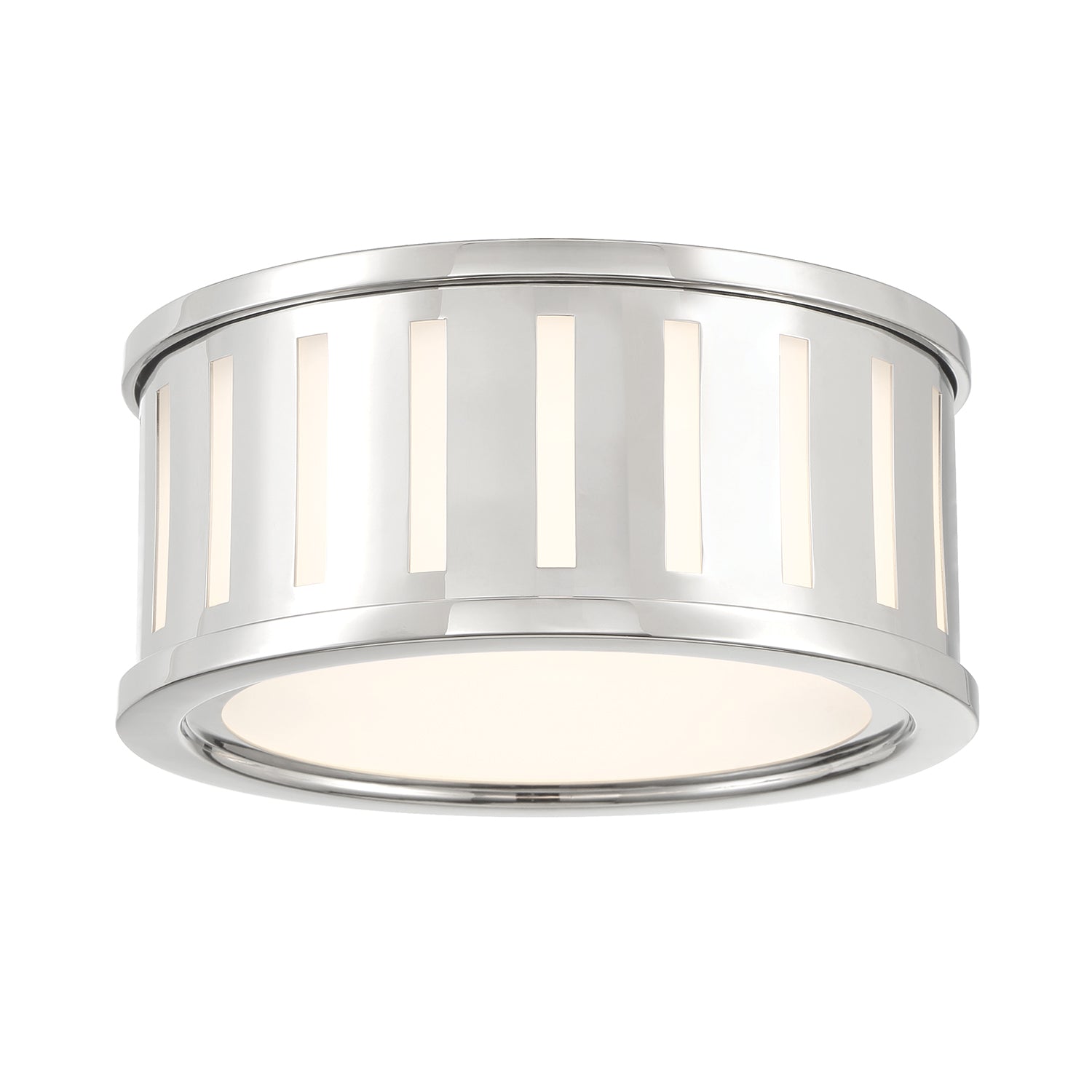 Kendal 9.5'' Polished Nickel Flush Mount