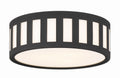 Kendal 14'' Black Forged Flush Mount