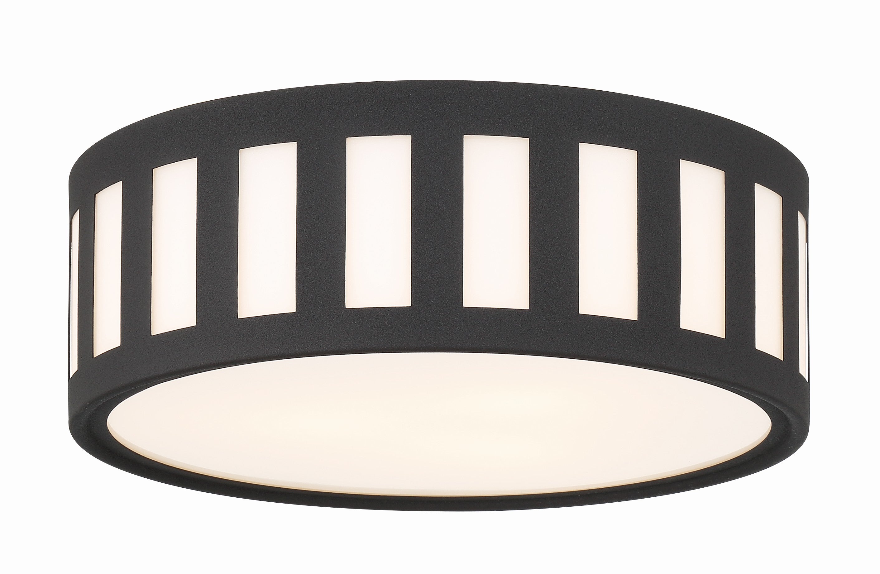 Kendal 14'' Black Forged Flush Mount