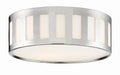 Kendal 14'' Polished Nickel Flush Mount