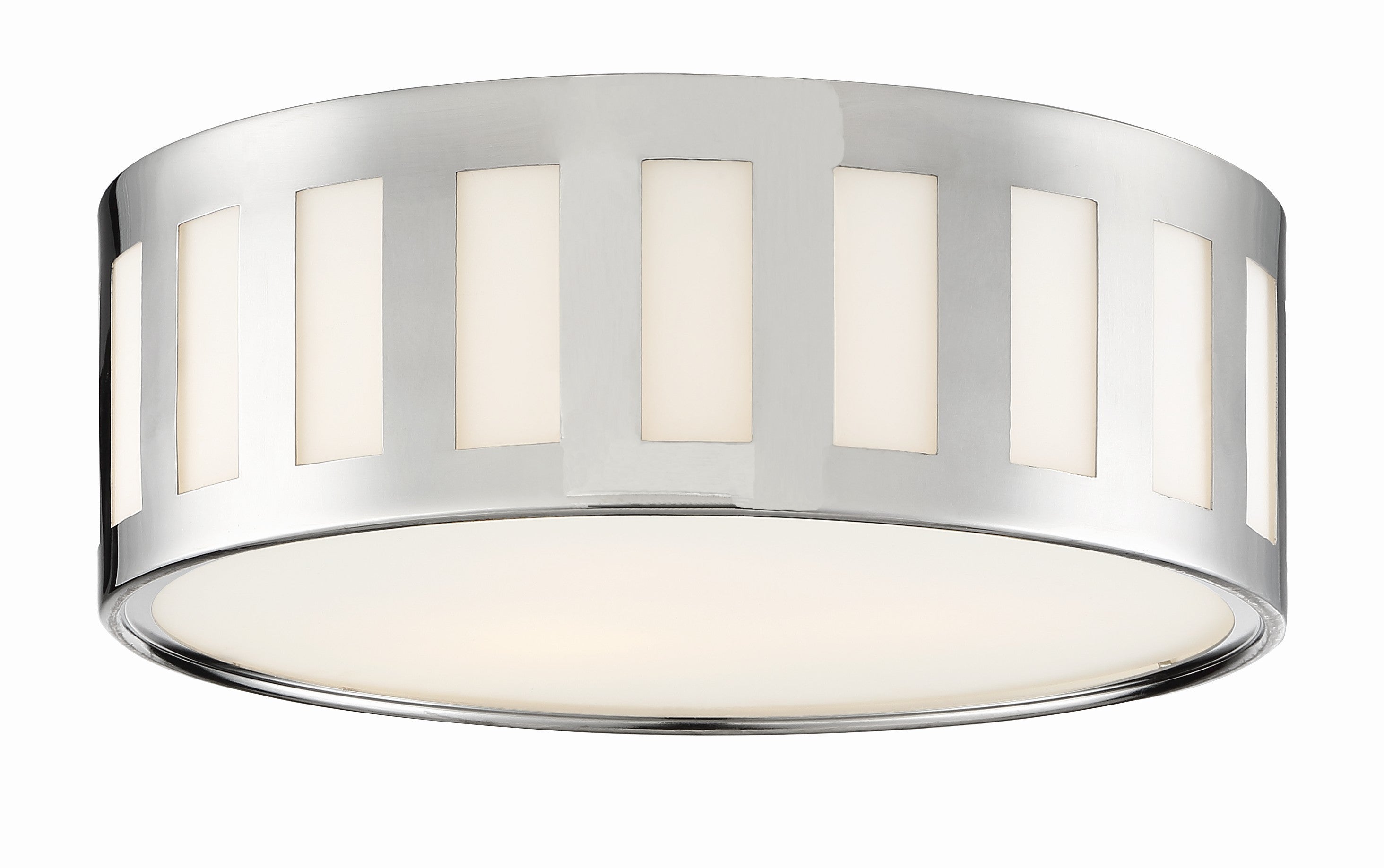 Kendal 14'' Polished Nickel Flush Mount
