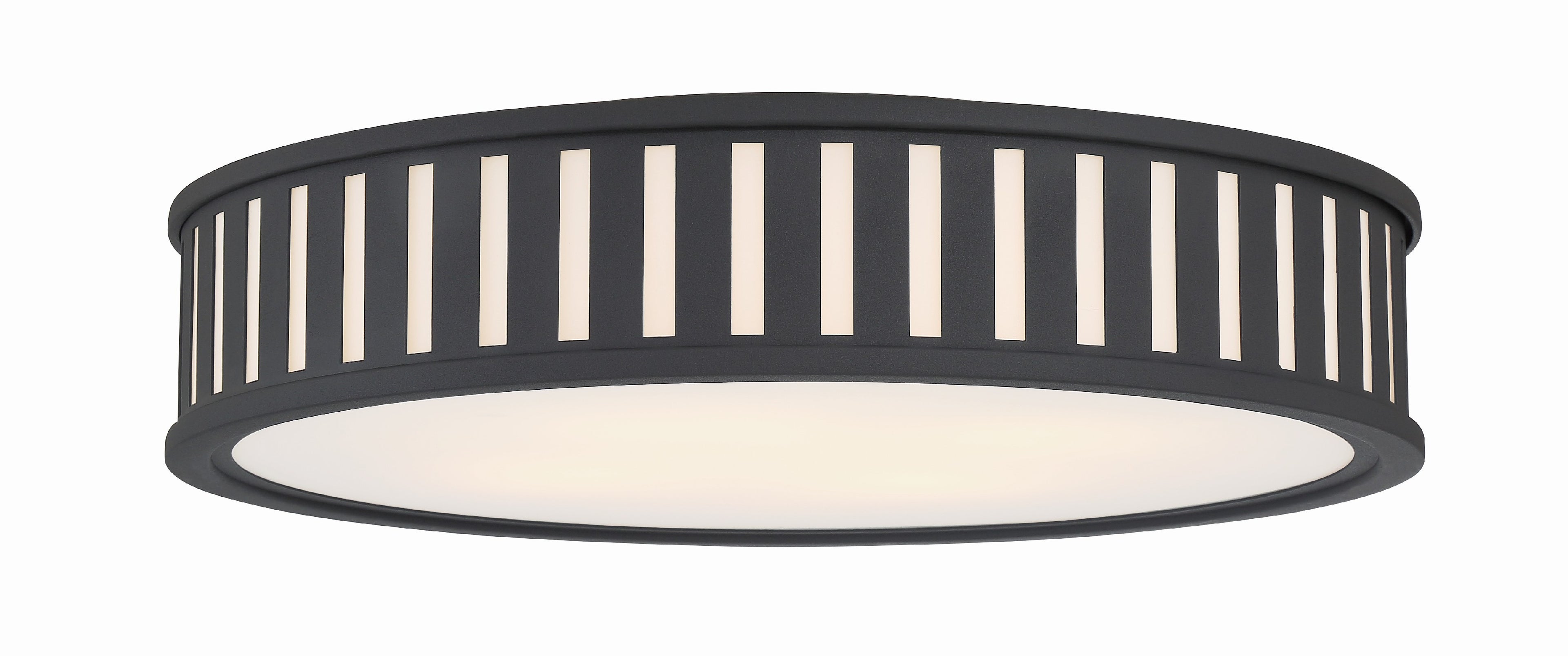 Kendal 22.5'' Black Forged Flush Mount