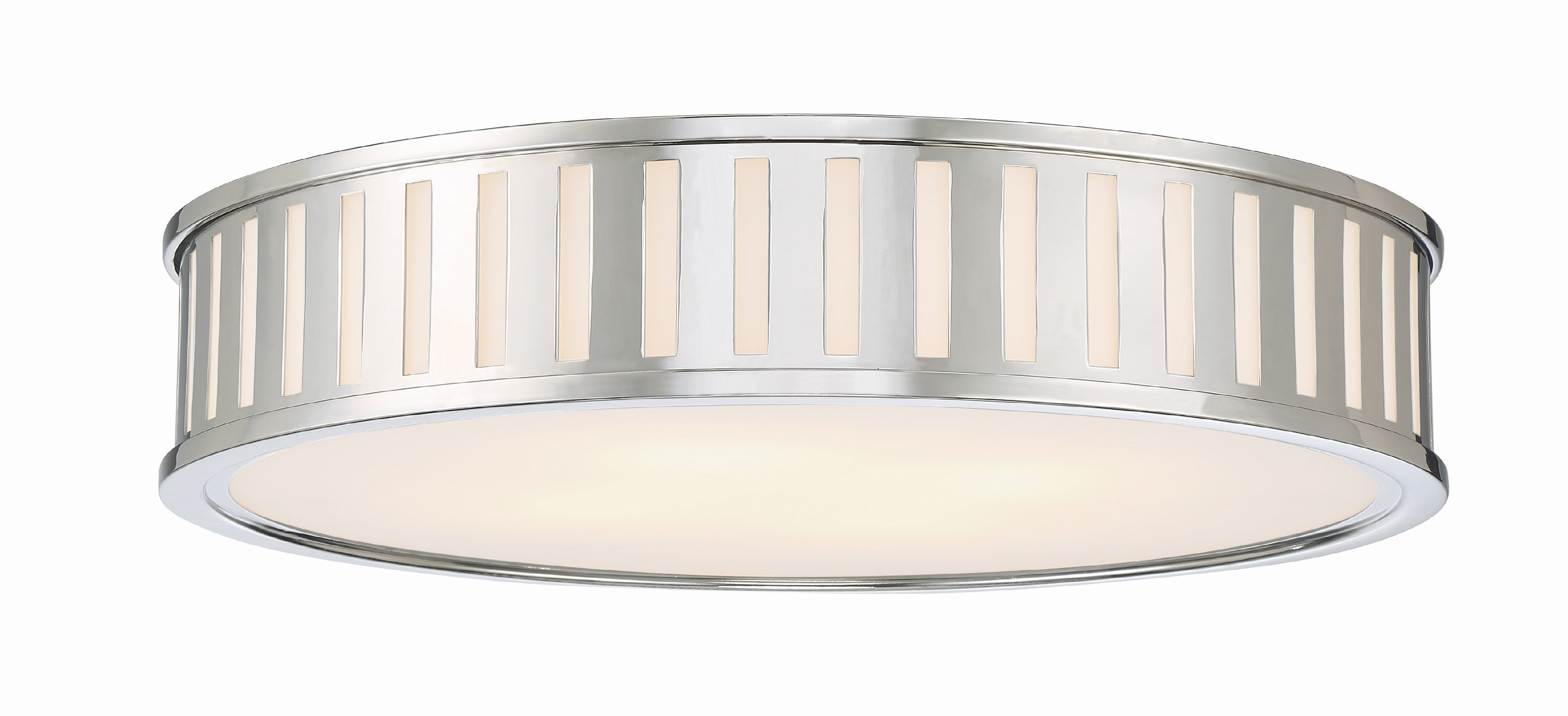 Kendal 22.5'' Polished Nickel Flush Mount