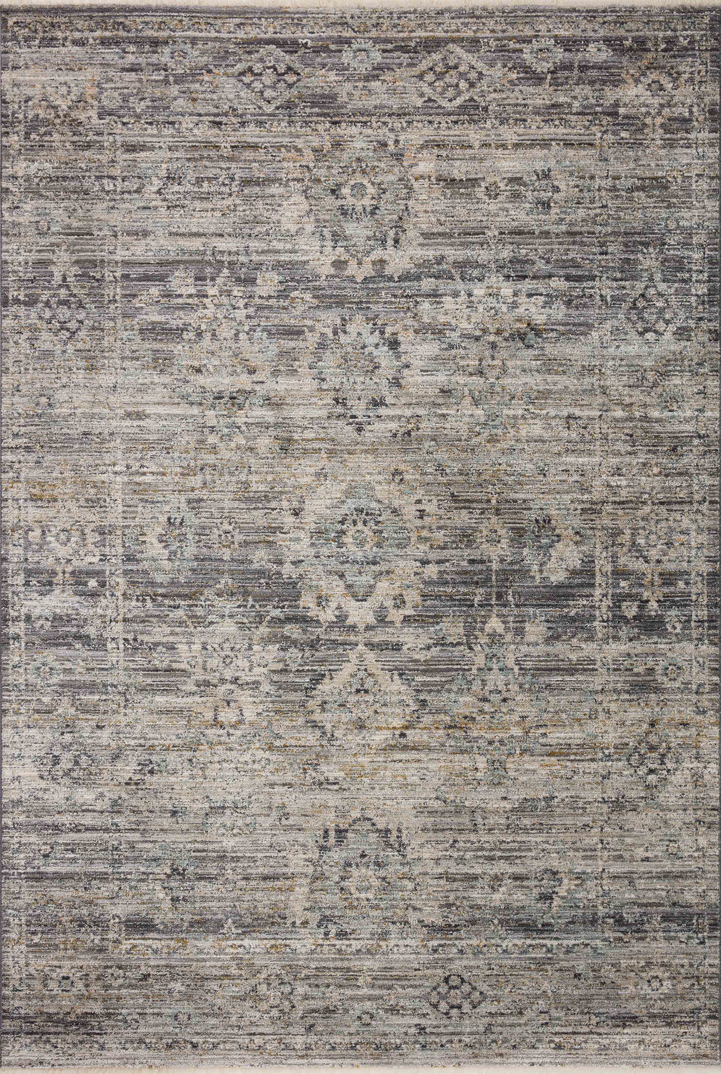 Jean Stoffer x Loloi | Katherine Collection | Graphite / Jade | KES-05