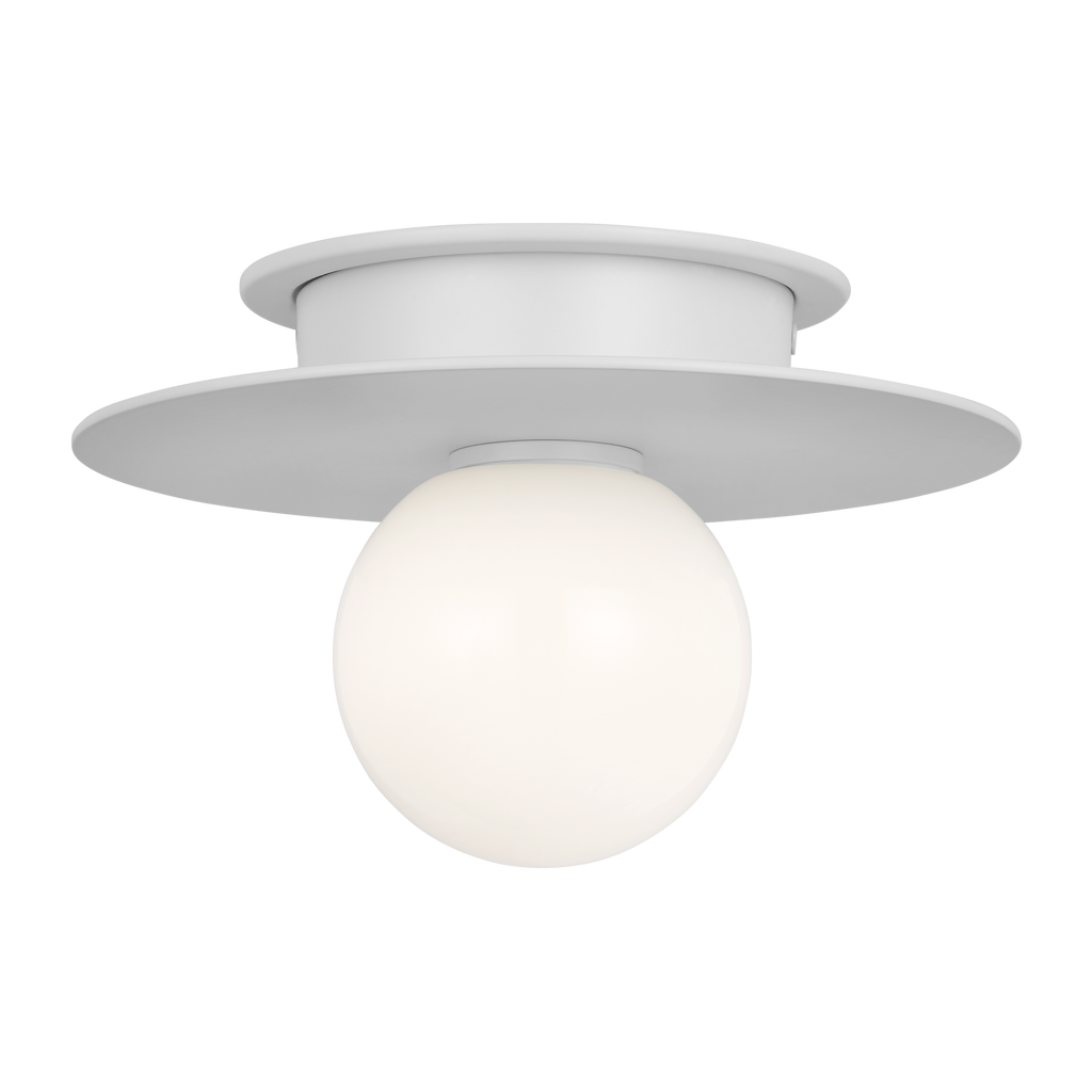 Nodes Small Flush Mount | Matte White
