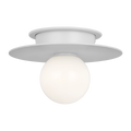 Nodes Small Flush Mount | Matte White