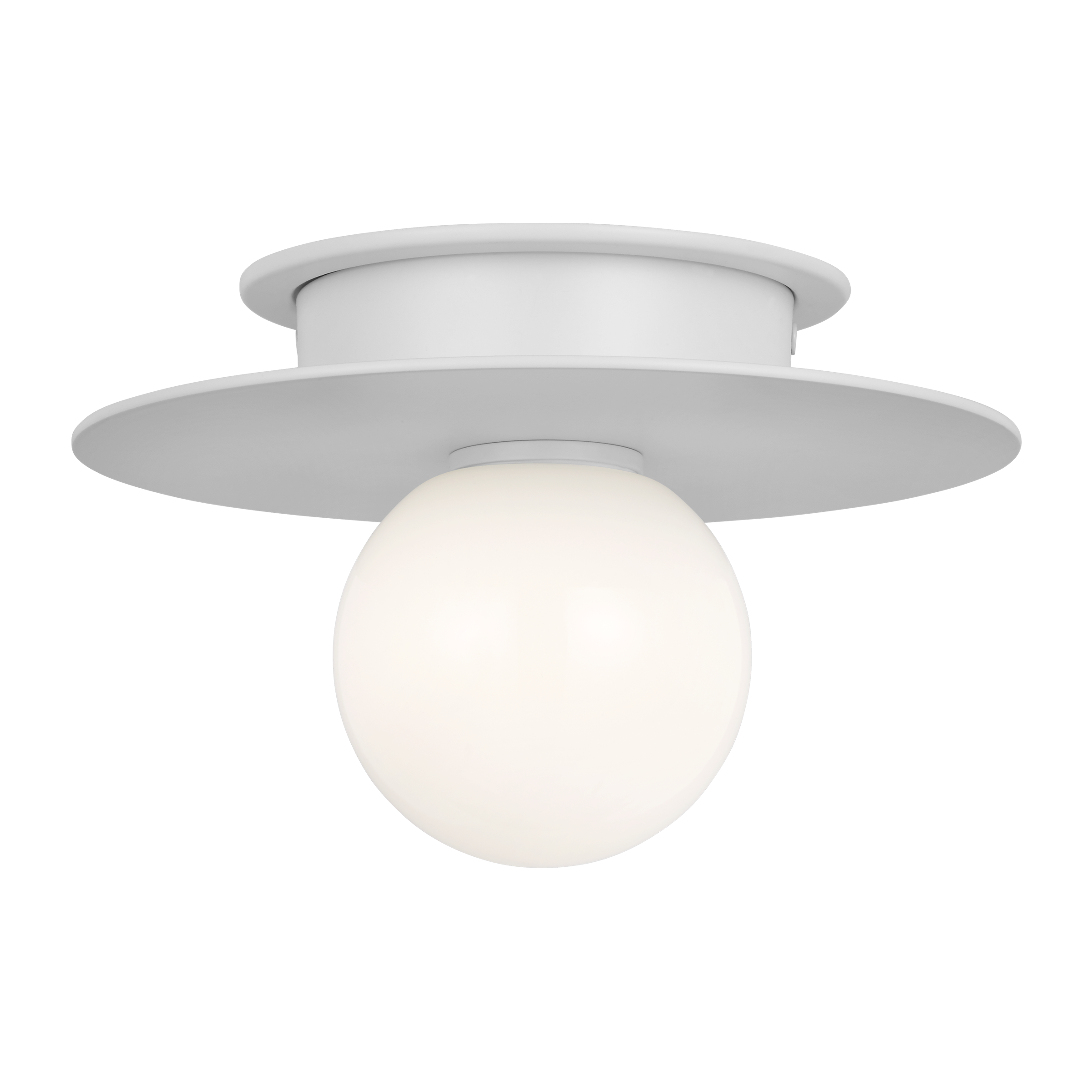 Nodes Small Flush Mount | Matte White