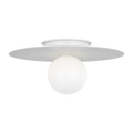 Nodes Large Flush Mount | Matte White