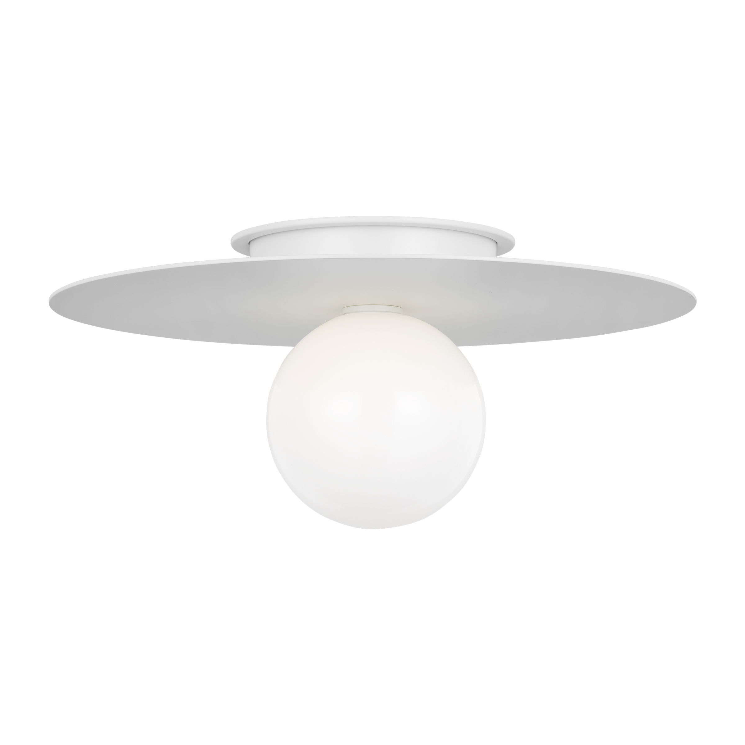 Nodes Large Flush Mount | Matte White
