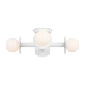 Nodes Semi-Flush Mount Matte White