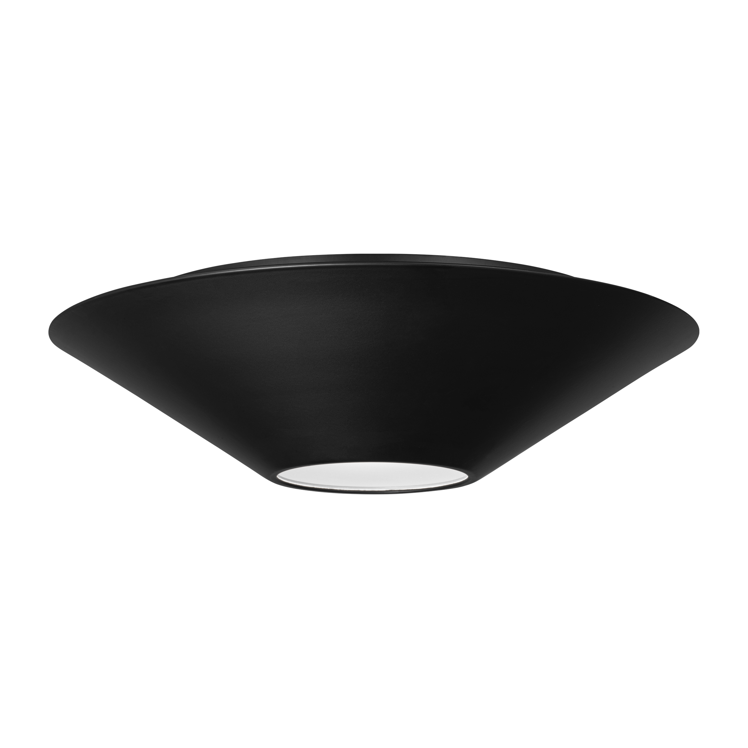 Echo Medium Flush Mount Midnight Black Bulbs Inc
