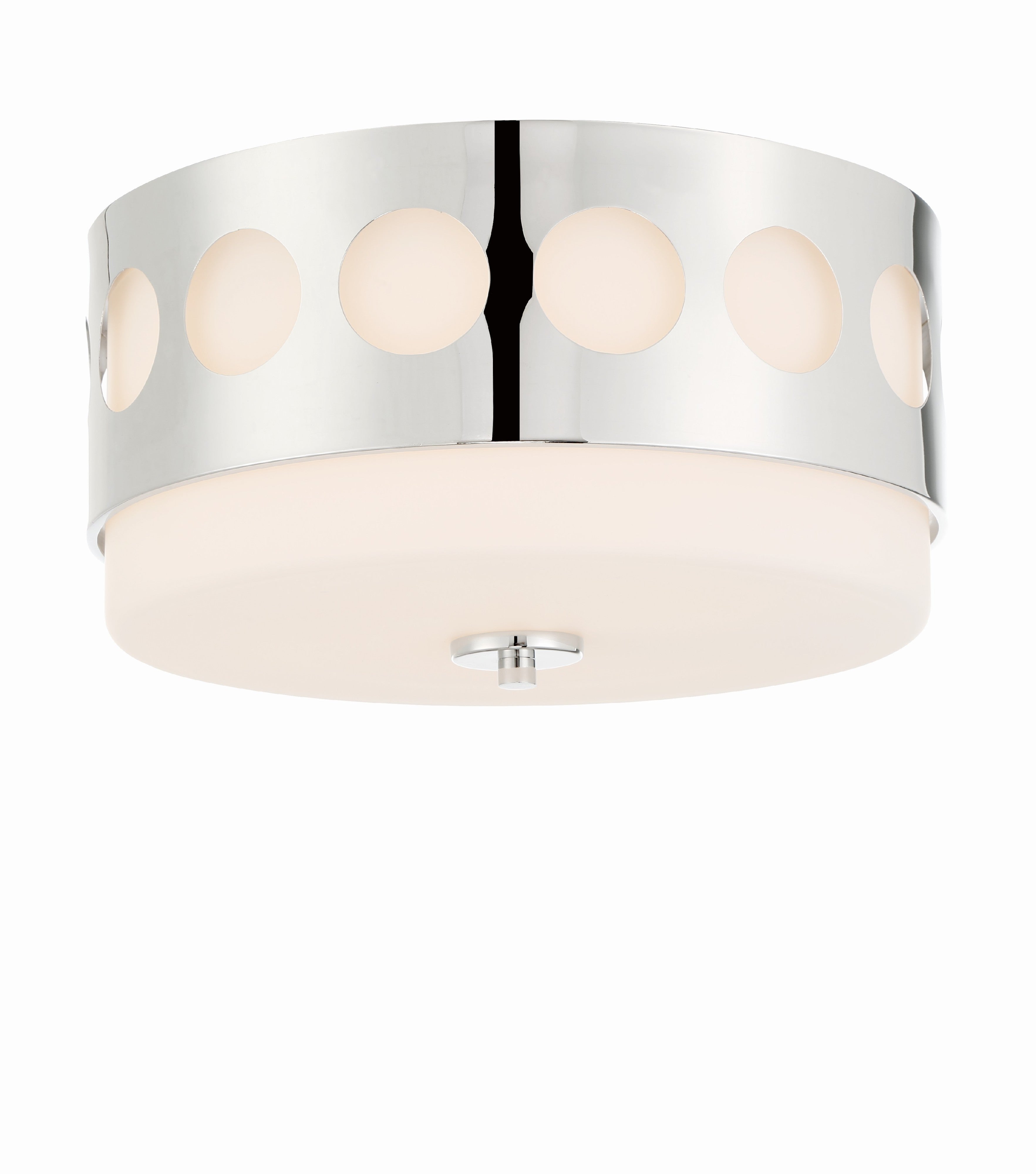 Kirby 13.25'' Polished Nickel Flush Mount