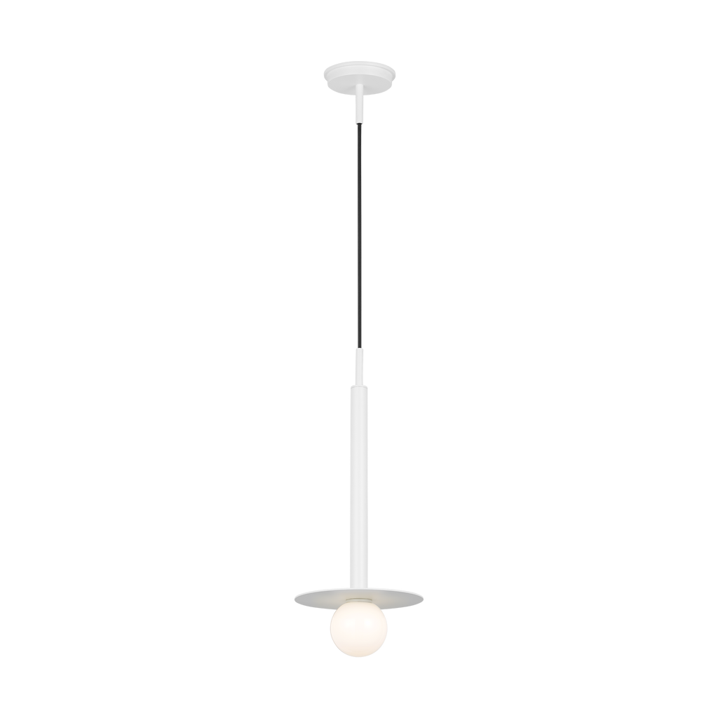Nodes Short Pendant | Matte White
