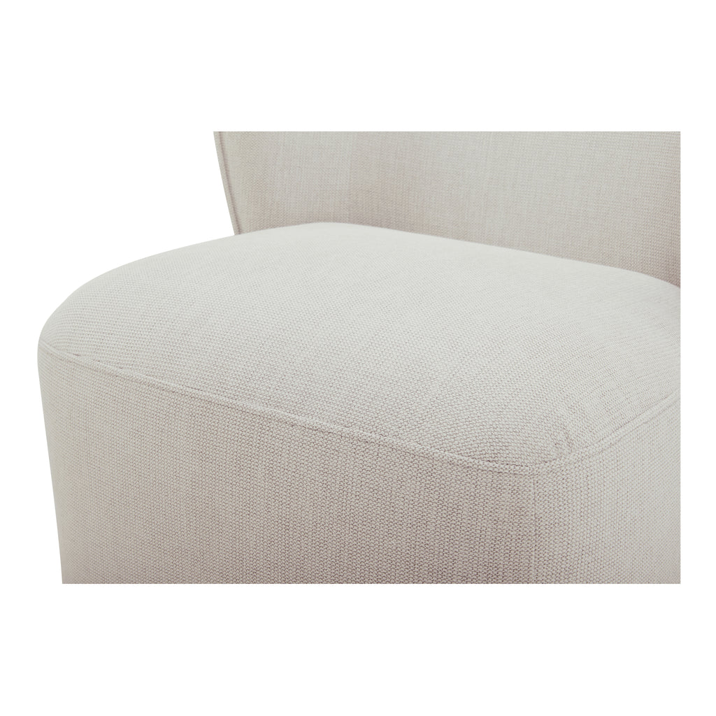 Larson Rolling Dining Chair Heather Grey