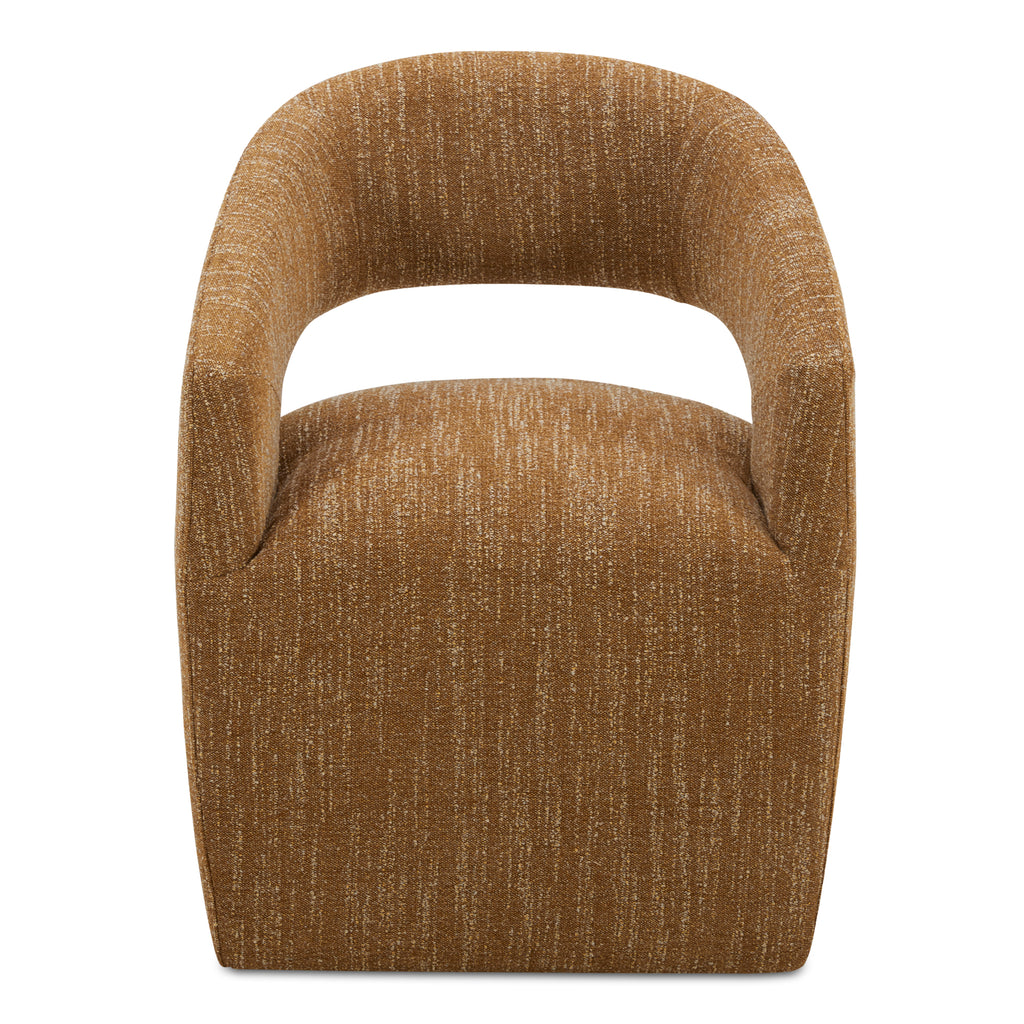 Barrow Rolling Dining Chair Amber Glow