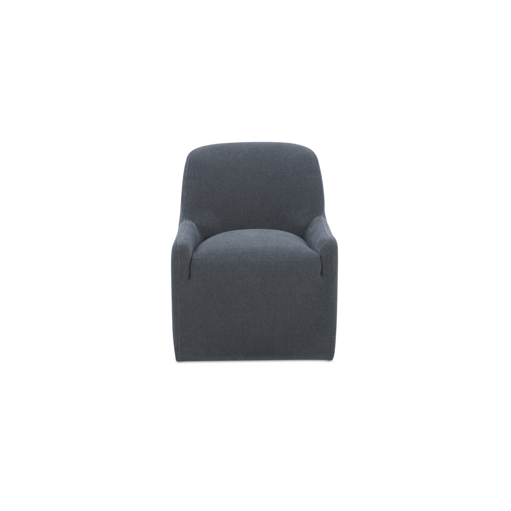 Maisie Rolling Dining Chair Slate Blue