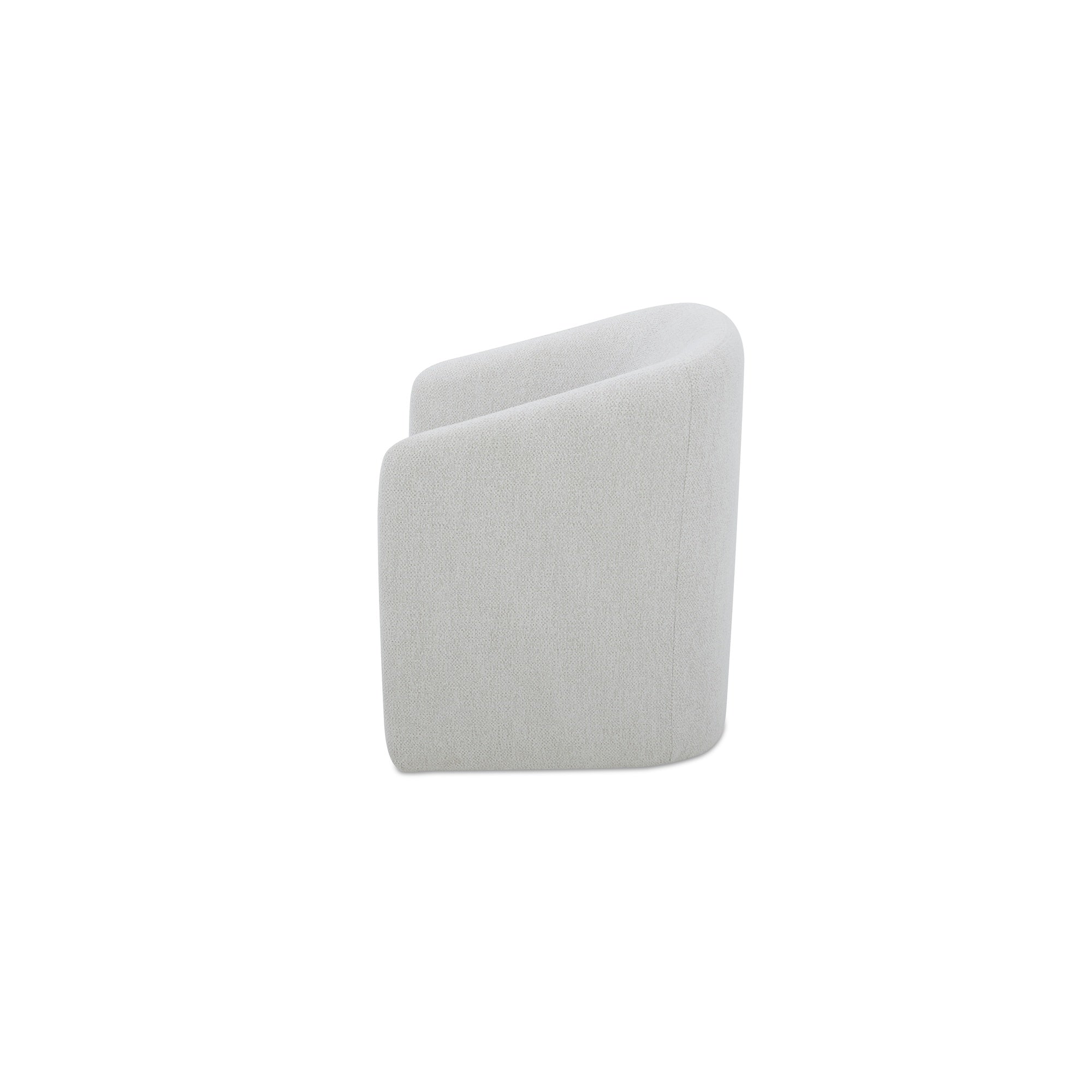 Sandy Rolling Dining Chair Off White