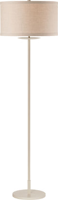 Walker Medium Floor Lamp | Light Cream | Natural Linen Shade