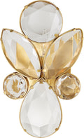 Lloyd Small Jeweled Sconce | Soft Brass | Clear Crystal