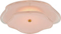 Leighton 14" Layered Flush Mount | Soft Brass | Blush Tinted Glass