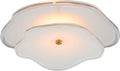 Leighton 14" Layered Flush Mount | Soft Brass | Cream Tinted Glass