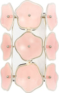 Leighton Small Sconce | Polished Nickel | Blush Tinted Glass