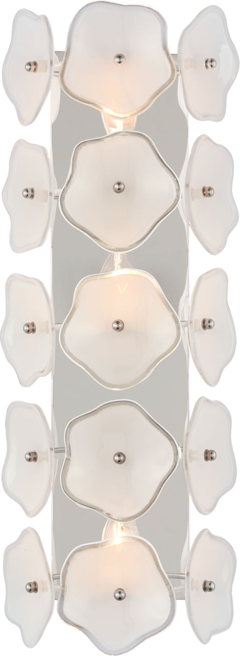 Leighton 20" Sconce | Polished Nickel | Cream Tinted Glass