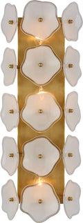 Leighton 20" Sconce | Soft Brass | Cream Tinted Glass