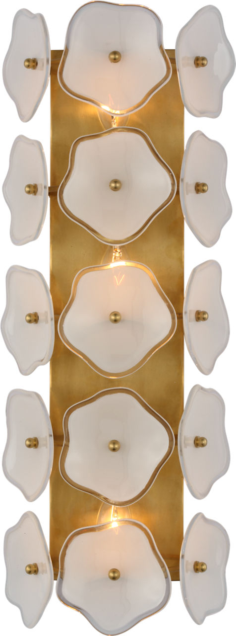 Leighton 20" Sconce | Soft Brass | Cream Tinted Glass