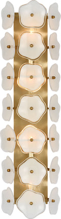 Leighton 28" Sconce | Soft Brass | Cream Tinted Glass