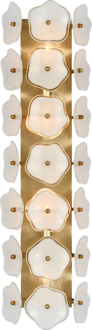 Leighton 28" Sconce | Soft Brass | Cream Tinted Glass