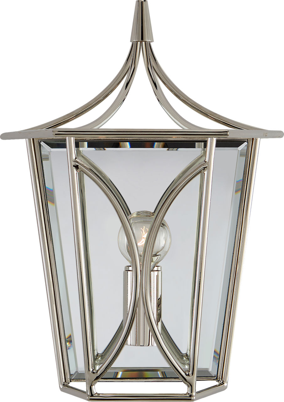 Cavanagh Mini Lantern Sconce | Polished Nickel