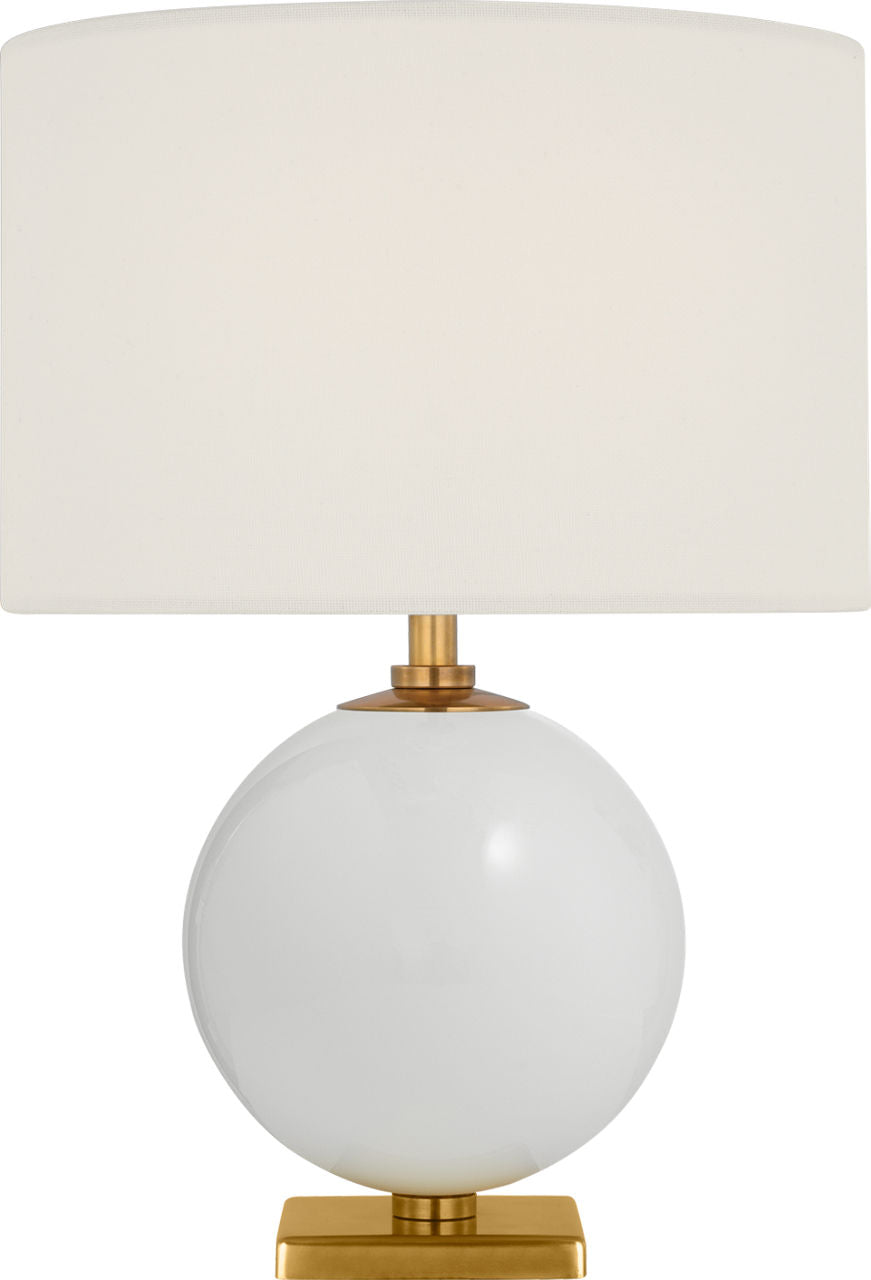 Elsie 12" Cordless Accent Lamp | Cream | Linen Shade