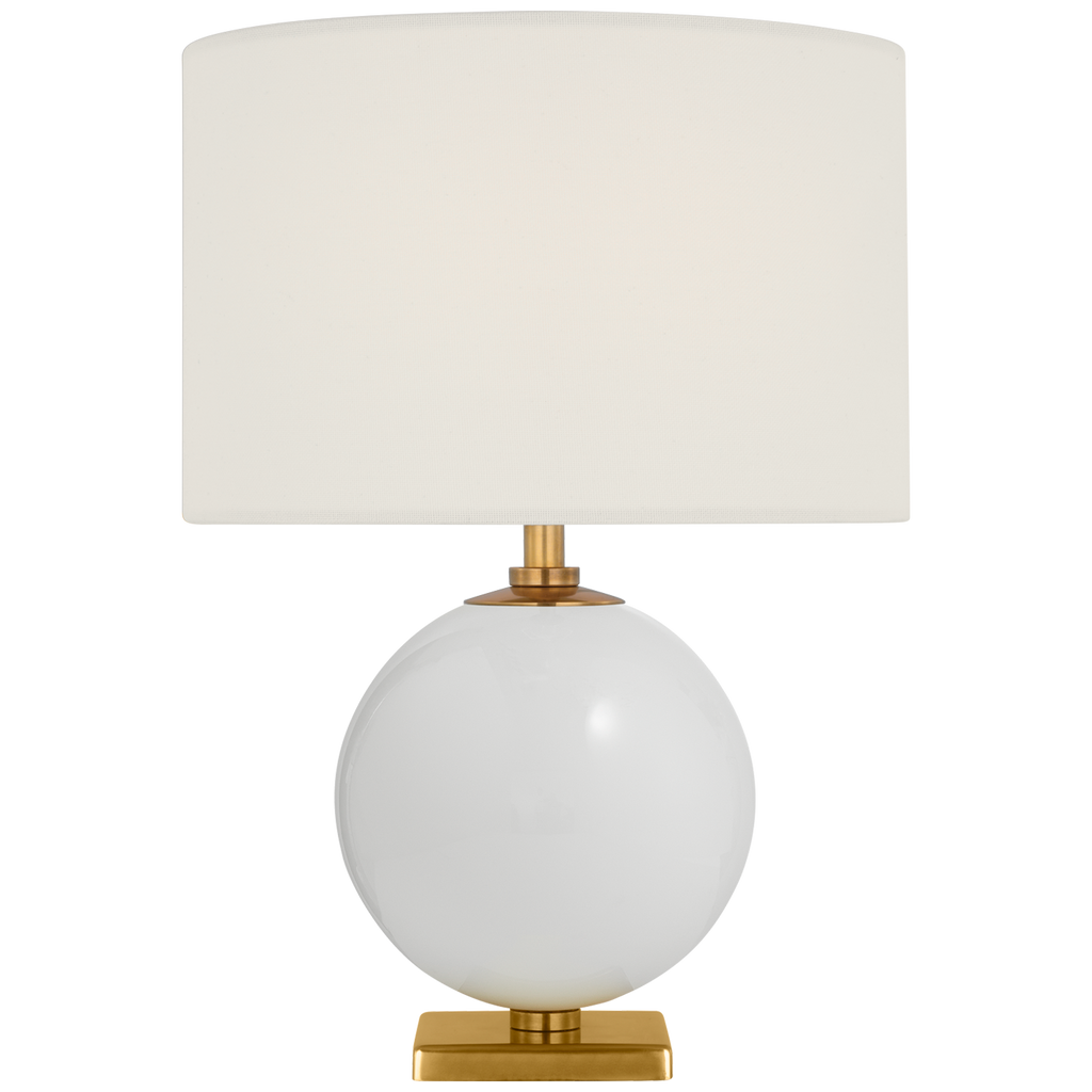 Elsie 12" Cordless Accent Lamp | Cream | Linen Shade
