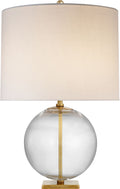 Elsie Table Lamp | Clear Glass | Linen Shade