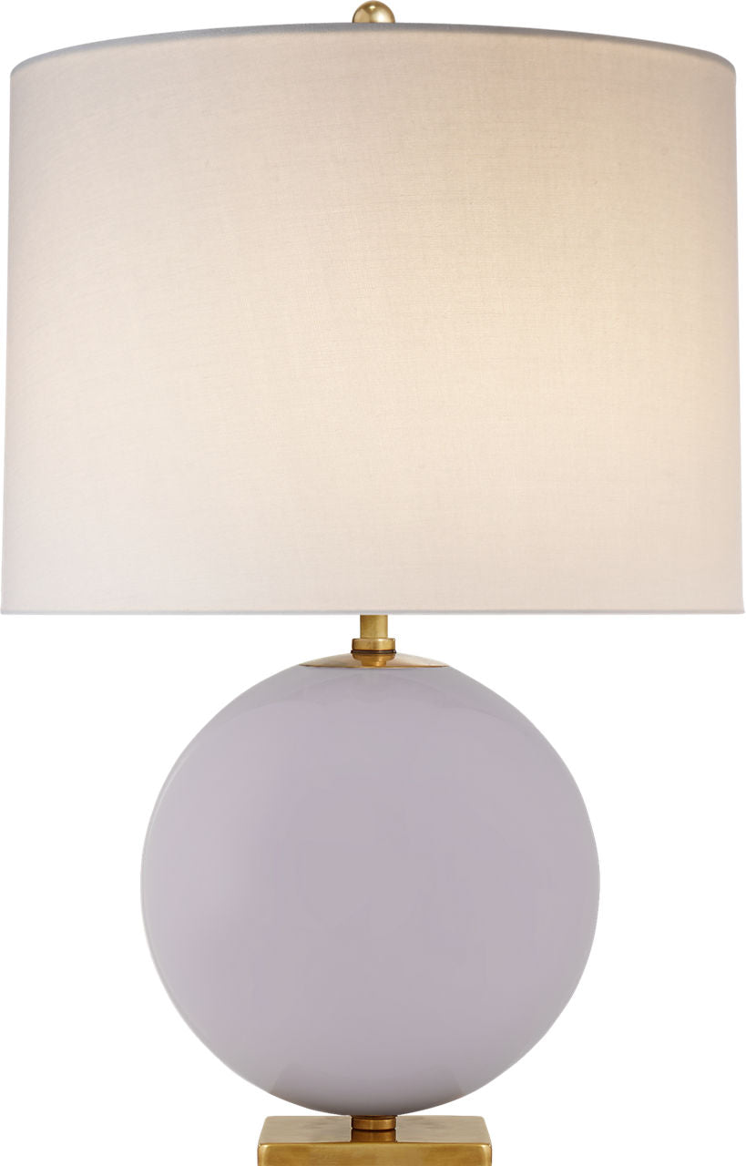 Elsie Table Lamp | Lilac | Linen Shade