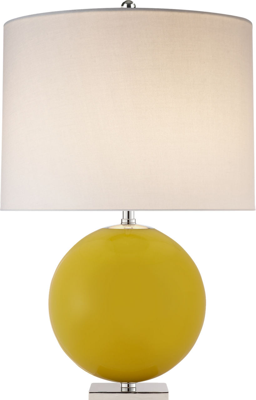 Elsie Table Lamp | Yellow | Linen Shade