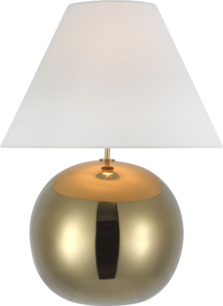 Brielle Large Table Lamp | Gold | Linen Shade