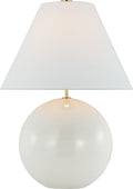 Brielle Large Table Lamp | New White | Linen Shade