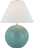 Brielle Large Table Lamp | Seafoam Blue | Linen Shade