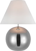 Brielle Large Table Lamp | Silver | Linen Shade