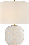 Parkwood Medium Table Lamp | Natural Bisque and New White | Linen Shade