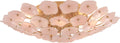 Leighton Large Flush Mount | Soft Brass | Blush Tinted Glass