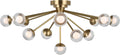 Alloway 30" Flush Mount | Soft Brass | Clear Glass