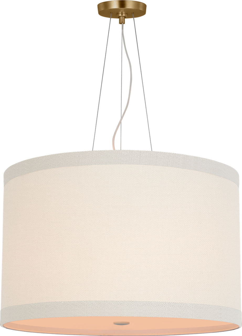 Walker Medium Hanging Shade | Gild | Linen Shade