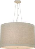 Walker Medium Hanging Shade | Light Cream | Natural Linen Shade