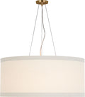 Walker Large Hanging Shade | Gild | Linen Shade
