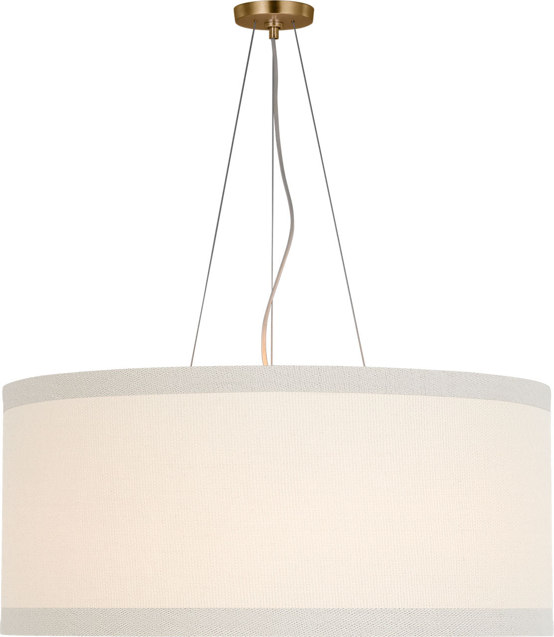 Walker Large Hanging Shade | Gild | Linen Shade