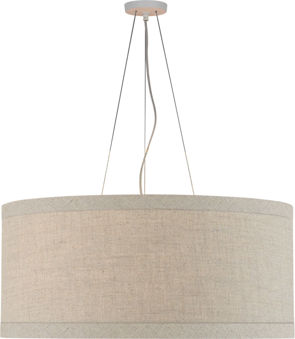 Walker Large Hanging Shade | Light Cream | Natural Linen Shade