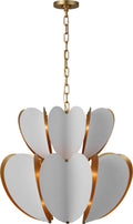 Danes Two Tier Chandelier | Matte White and Gild